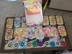 Pokemon 151 Mini Tins Display EMPTY OPENED With Coins And Art Card Complete Set - Image 1