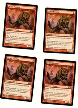 Set Of 4 Jackal Familiar M10 Magic the Gathering Playset - Image 3