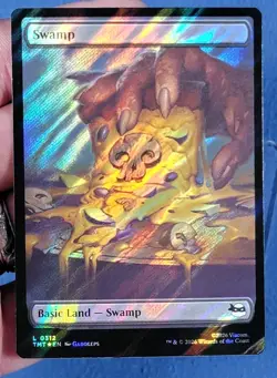 Swamp - Pizza (Surge Foil) FOIL 312 TMT Teenage Mutant Ninja Turtles NM - Image 1