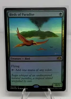 MTG Dominaria Remastered Birds of Paradise Foil NM! #151 - Image 1