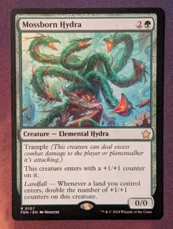 MTG - Mossborn Hydra - FDN (NM+) - Image 1