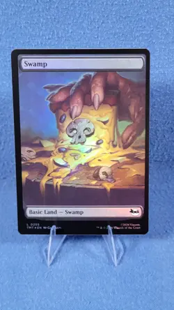 Foil TMNT Full Art Swamp Pizza Land NM Magic the Gathering Mtg 255 S2 - Image 2