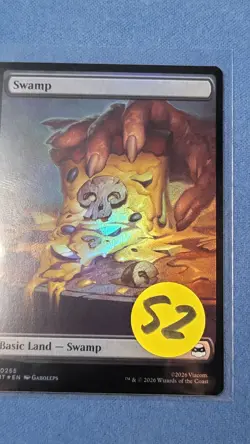 Foil TMNT Full Art Swamp Pizza Land NM Magic the Gathering Mtg 255 S2 - Image 4