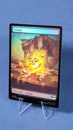 Foil TMNT Full Art Swamp Pizza Land NM Magic the Gathering Mtg 255 S1 - Image 1