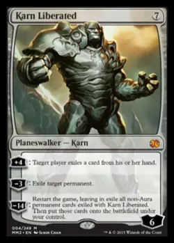 1x Karn Liberated Light Play, English Modern Masters 2015 MTG Magic - Image 1
