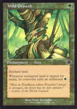 2X WILD GROWTH 352 RETRO FRAME DOMINARIA REMASTERED MTG MAGIC NM X2 - Image 1