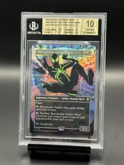 Spectacular Spider-Man 0238 Borderless Textured Foil Marvel's BGS 10 - Image 1