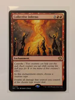 Magic: The Gathering MTG Lorwyn Eclipsed #132 Collective Inferno R NM - Image 1