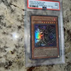 YUGIOH! Yamata Dragon LOD-067 Ultra Rare 1st Edition PSA 9 MINT New Cert - Image 4