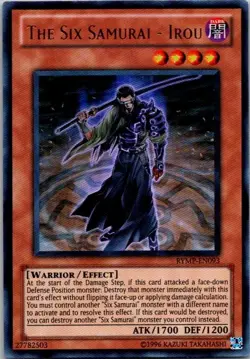 The Six Samurai-Irou RYMP-EN093 Yugioh LP - Image 1