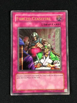 YUGIOH FORCED CEASEFIRE FET-EN060 ULTIMATE HP/ CREASES - Image 1