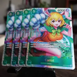 x4 One Piece Two Legends OP08-023 Foil Carrot - Image 1