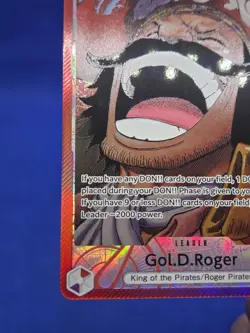 One Piece Carrying On His Will Gol.D.Roger OP13-003 Alternate Alt Art Leader NM - Image 5
