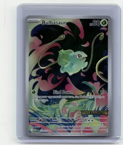 Bulbasaur Stamped Promo Card 133/132 Pokemon TCG Mega Evolution NM Near Mint - Image 1