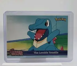 The Lovable Totodile - Topps Johto Series 1 2001 Pokemon Card MP - Image 1