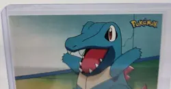 The Lovable Totodile - Topps Johto Series 1 2001 Pokemon Card MP - Image 2