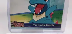 The Lovable Totodile - Topps Johto Series 1 2001 Pokemon Card MP - Image 3