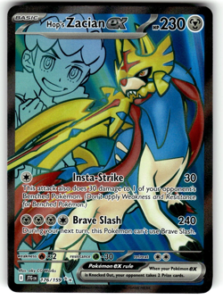 Pokemon Journey Together Card #176/159 Hop's Zacian ex Ultra Rare - Image 1
