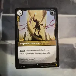 Foil ! Riftbound Azir Card Imperial Decree OGN 221/298 English League of Legends - Image 1