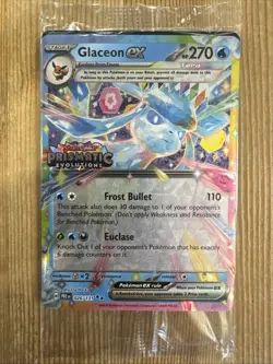 Glaceon ex 026/131 Prismatic Evolutions Stamped Promo Pokemon Card SEALED - Image 1