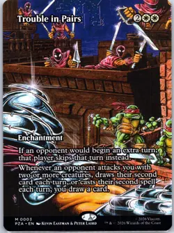 Trouble in Pairs Borderless M Teenage Mutant Ninja Turtles Source Material 3 NM - Image 1