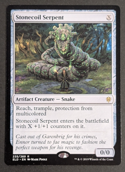 MTG Card - 1x Stonecoil Serpent - Throne of Eldraine - NM - Magic The Gathering - Image 1