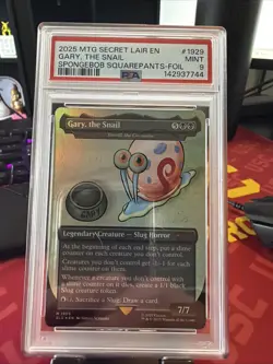 Magic the Gathering Gary, the Snail - Toxrill, the Corrosive Foil PSA 9 - Image 1
