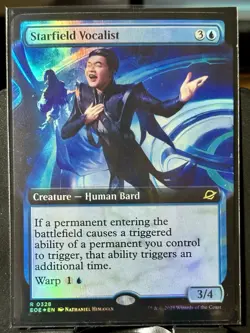 Starfield Vocalist (Extended Art) - FOIL - MTG - EOE - 0328 - RARE ~ NM - Image 2