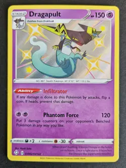 Dragapult SV062/SV122 SWSH Shining Fates Shiny Holo Rare Pokemon NM - Image 1