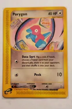 Porygon 103a/147 Common Aquapolis Pokemon Card - Image 1