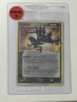 Sealed Pokemon Greninja Gold Star Holo Promo Black Star SWSH144 Celebrations - Image 1
