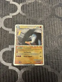 Donphan (Prime) 107/123 Heartgold & Soulsilver Holo Pokemon Card Played - Image 1