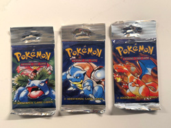 Pokemon Base Set packs / 3 Heavy packs 21.2 / Long Crimp / WOTC 1999 / All Hevy - Image 1