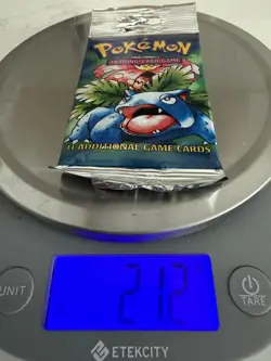 Pokemon Base Set packs / 3 Heavy packs 21.2 / Long Crimp / WOTC 1999 / All Hevy - Image 5