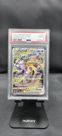 Pokemon Mewtwo VSTAR GG44/GG70 Crown Zenith: Galarian Gallery Holo Psa 10 - Image 1