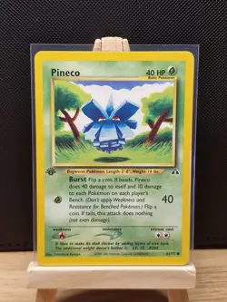 Pokemon TCG 2001 Neo Discovery 1st Edition Pineco 61/75 - Near Mint - Image 1