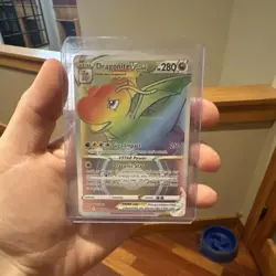 Pokemon TCG Dragonite VSTAR Full Art Holo Secret Rare Pokemon GO 081/078 Card - Image 1