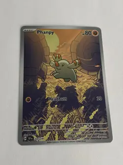 Pokemon TCG Phanpy 205/191 Surging Sparks Illustration Rare NM Card - Image 1
