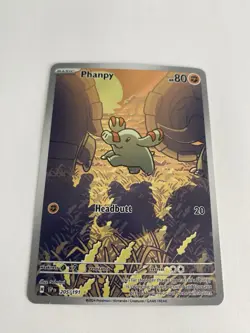 Pokemon TCG Phanpy 205/191 Surging Sparks Illustration Rare NM Card - Image 4