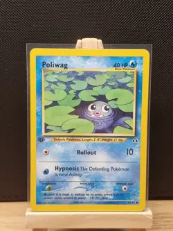 Pokemon TCG 2001 Neo Discovery 1st Edition Poliwag 62/75 - Near Mint - Image 1