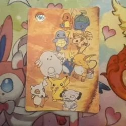 PIKACHU ASH MISTY BROCK FISHING Pokemon Pocket Monsters Vending Prism Sticker - Image 2