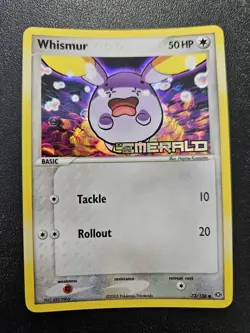 Pokemon EX Emerald Whismur Stamped Reverse Holo 73/106 NEAR MINT - Image 1