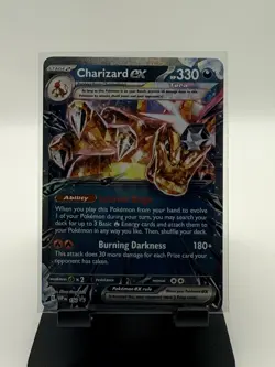Charizard EX Pokemon SV Black Star Promo 196 Holo MP - Image 1