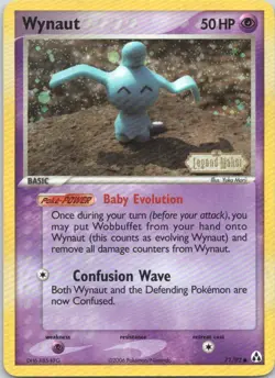 2006 EX - Legend Maker Wynaut RARE HOLO STAMPED #71 - Image 1