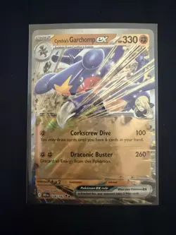 Pokemon TCG Cynthia's Garchomp EX 104/182 Double Rare Holo- Destined Rivals - Image 1