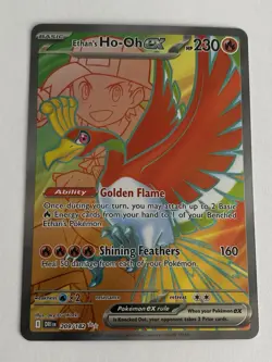 Pokemon TCG Ethan's Ho-Oh EX Ultra Rare Full Art Destined Rivals 209/182 NM - Image 5