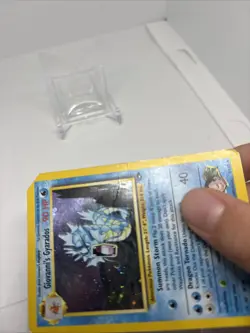 Pokemon TCG Giovanni's Gyarados Gym Challenge Holo Damaged - Image 4