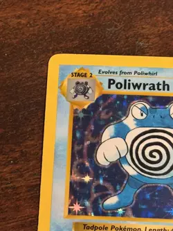 Pokemon 1999 Base Set Shadowless Poliwrath Holo LP - Image 2