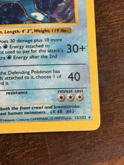 Pokemon 1999 Base Set Shadowless Poliwrath Holo LP - Image 4
