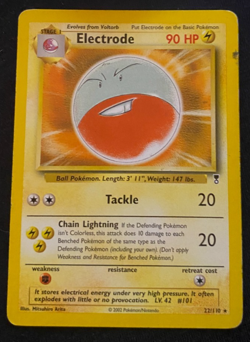 Pokemon TCG Electrode Legendary Collection 22/110 Regular Rare HP - Image 1